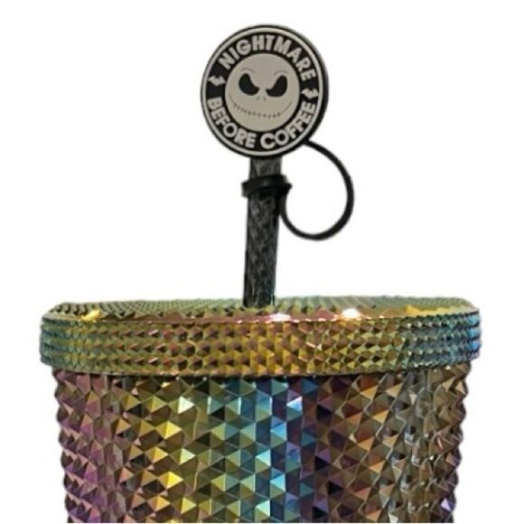 Starbucks 2023 Venti Limited Edition Halloween Black Bling Oil Slick Tumbler NEW - Picture 8 of 8